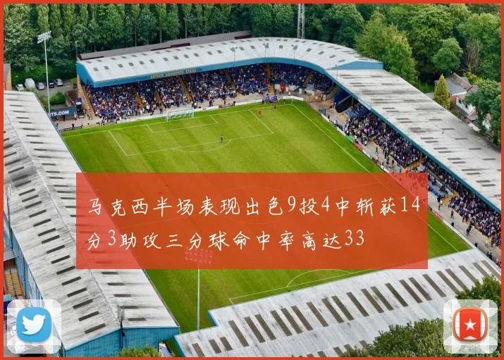 马克西半场表现出色9投4中斩获14分3助攻三分球命中率高达33